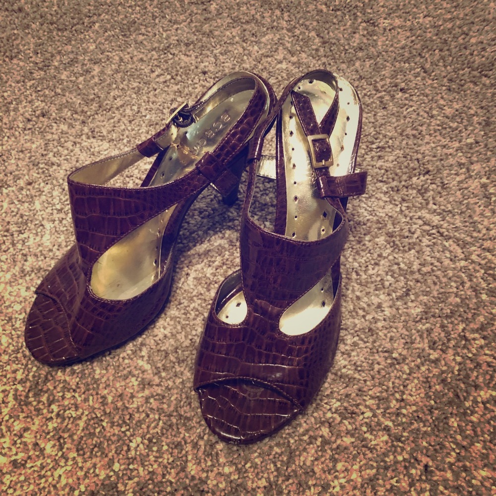Snake skin heels